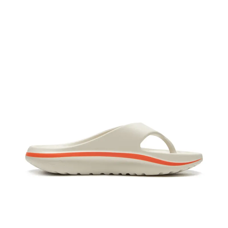 LOL x LiNing Abrasion Resistant Slip Resistant Flip Flops Unisex Pearl White-1