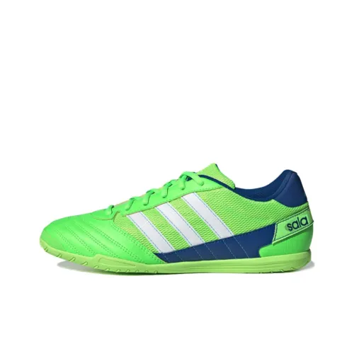 Adidas Super Sala Soccer Shoes Women's Low-Top Green/White/Blue