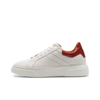 Magnanni Theresa Low-Top Skateboard Shoes Women's White Red