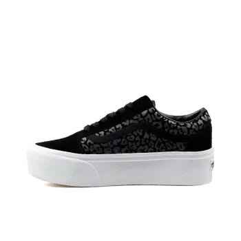 Vans Old Skool Stackform Mono Wear-Resistant Low-Top Skateboard Shoes Unisex Black