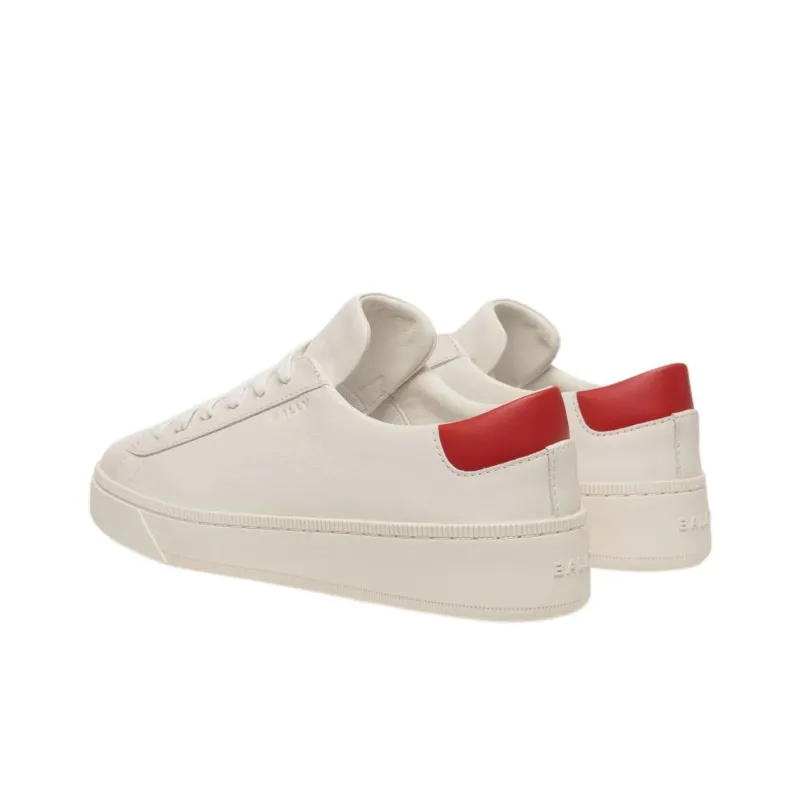 BALLY Raise Series Low Top Skateboard Shoes Women's White Red-3