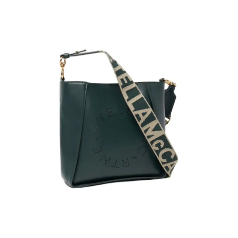 Stella McCartney Logo Perforated Shoulder Bag-1