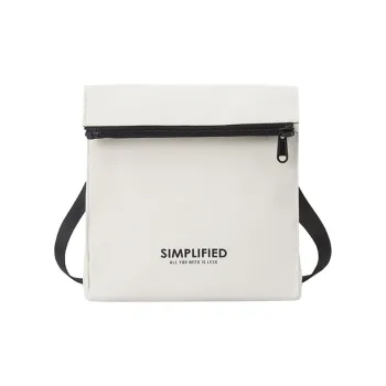 SEM/R Polyester Crossbody Bag Trumpets Unisex Ecru/Black