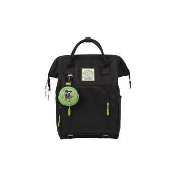SEM/R X Snoopy Collaboration Nylon Fabric Backpack Large Size Unisex Ecru/Black