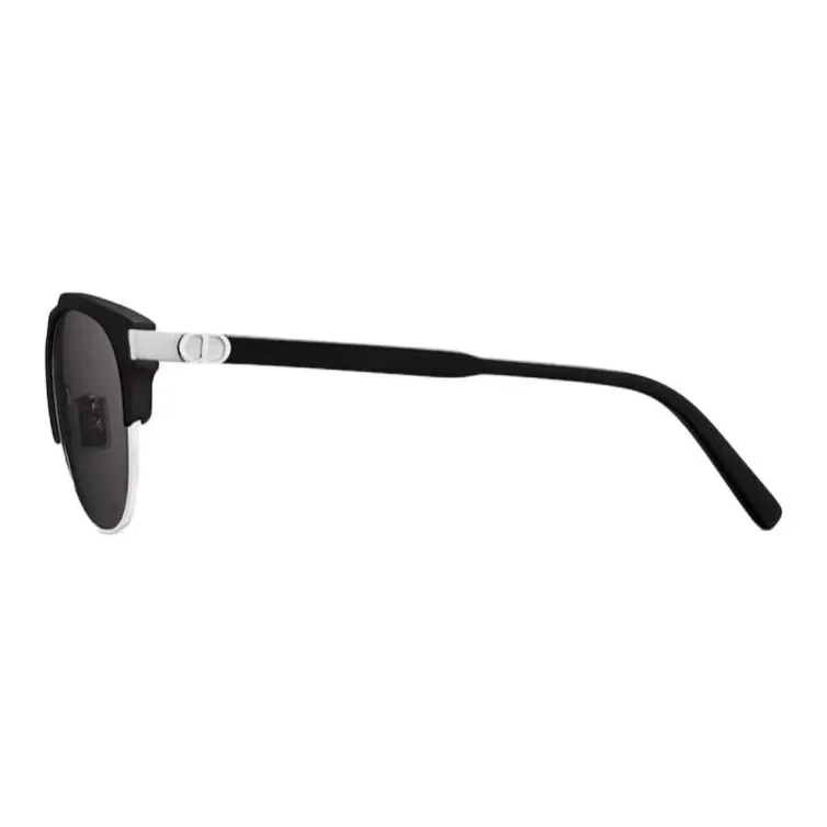 DIOR Acetate Aluminum Oval Sunglasses Men's Black-2