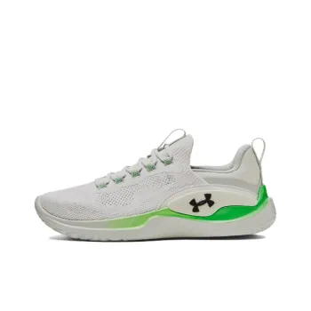 Under Armour Cushioning Anti Slip And Wear Resistant Low Top Training Shoes Men's White Green