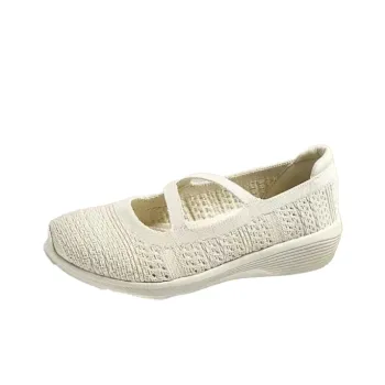 Skechers Modern Comfort Slip Resistant And Breathable Low Top Casual Shoes Women's Natural