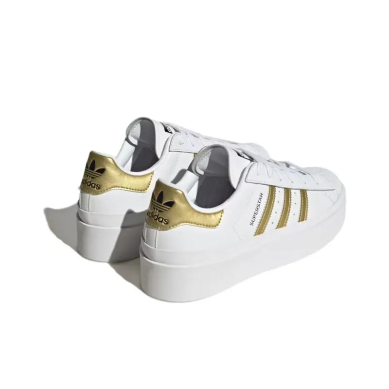 Superstar Women's Adidas Originals Bonega 'White Gold Metallic' Women's-2
