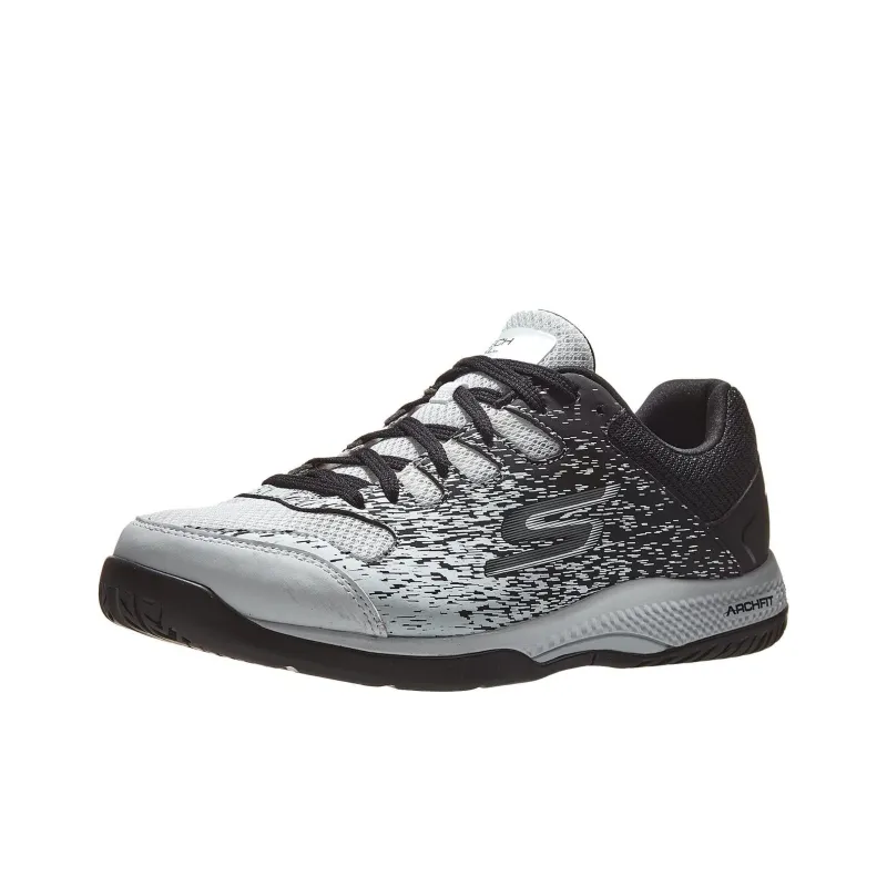 Skechers Durable Breathable Low Top Running Shoes Men's White Black-2