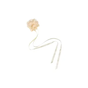 Jennifer Behr Liana Floral-appliquéd Ribbon Tie