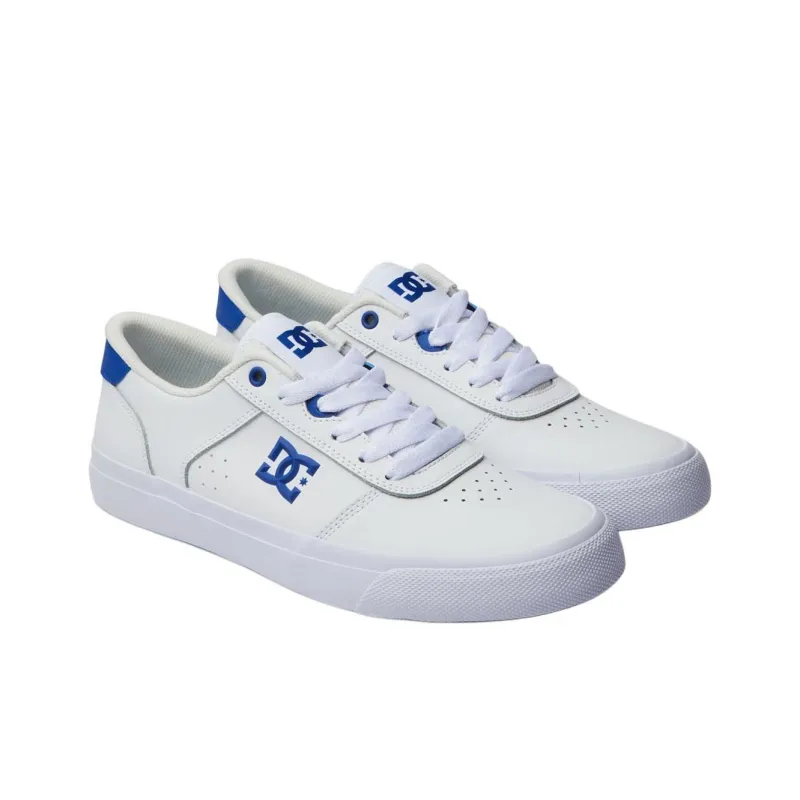 DC Shoes Teknic Low-Top Skateboard Shoes Men's White Blue-2