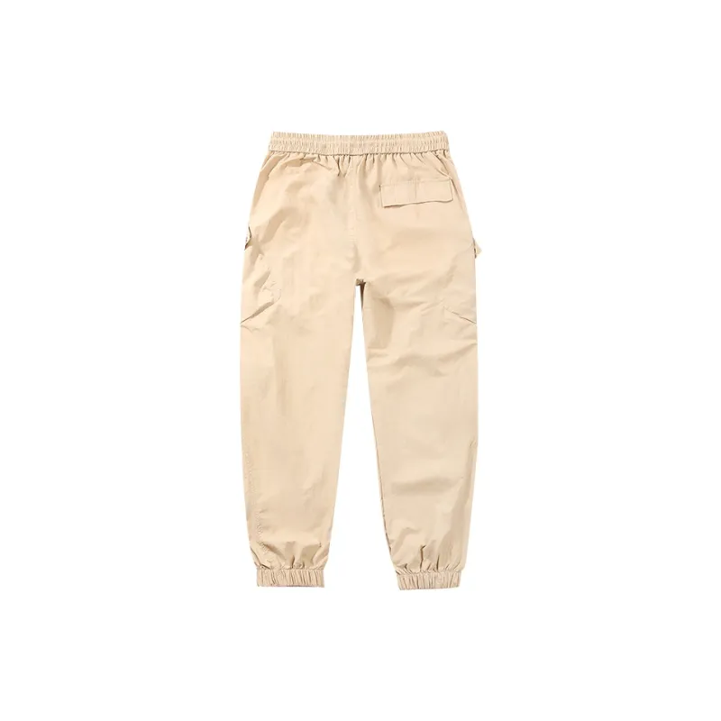 Jeep Individual Lace Up Straight Fit Casual Pants Unisex-11