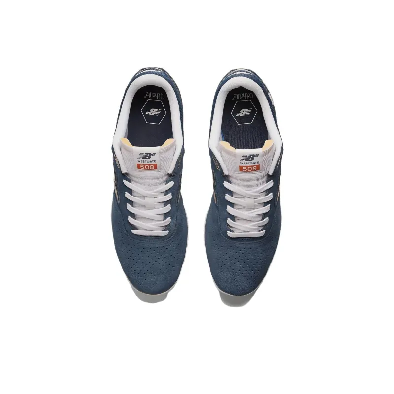 New Balance Numeric 508 Skateboard Shoes Unisex Low Top Vintage Indigo With Sea Salt-3