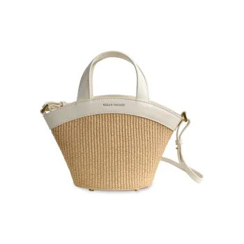 Abbott VINTAGE Cow Leather Shoulder Bag Regular Women's White/Brown