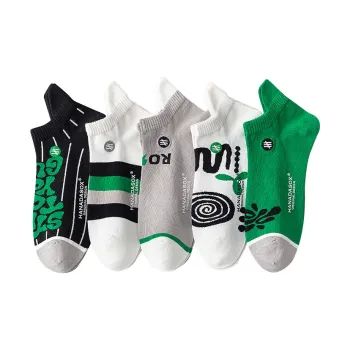 HANADASOX Ankle Socks Men's 5 Pack Mixed Color