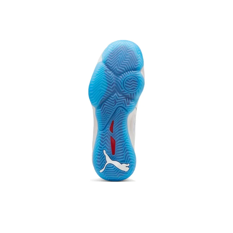 PUMA Abrasion Resistant Support High Top Training Shoes Unisex White Blue Black-4