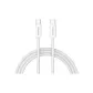 [Apple 15-16]1.2m Double C Woven Fast Charging Cable/White