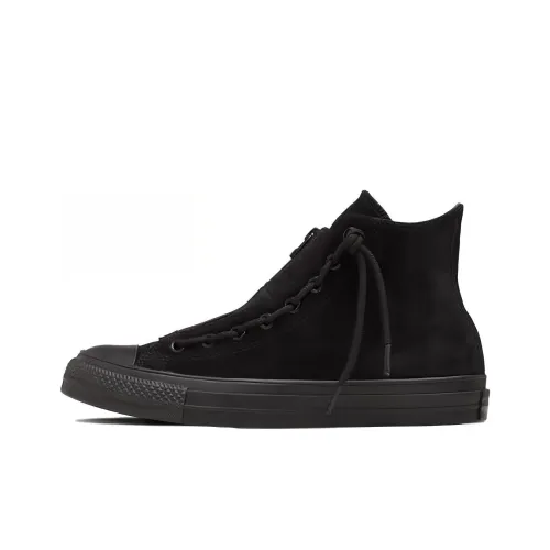 Converse Suede All Star Centerzip Suede High Top 'Black Monochrome'