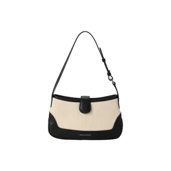 Abbott VINTAGE Cow Leather Shoulder Bag Small Size Women's Classic Black