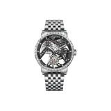 9001E9 Gunmetal Black Diamond Ring-Steel Band