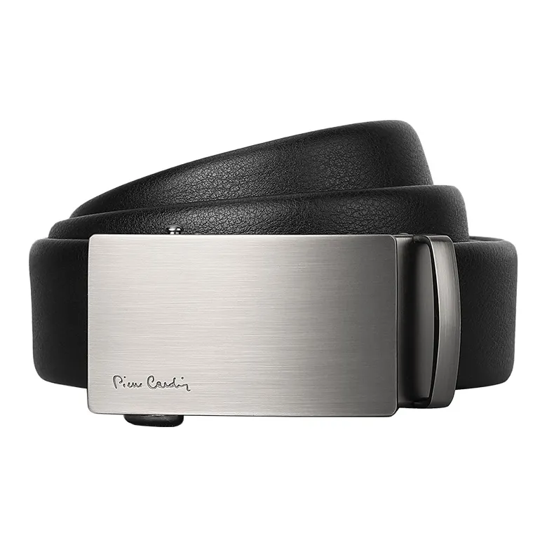 PIERRE CARDIN Cow Leather, Father Dad And Father in Law Box Belt Men's Width 3.5cm-0