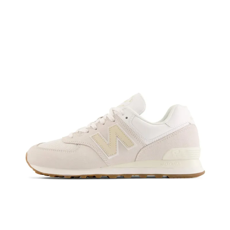 New Balance NB 574 Cushioning Wear Resistant Low Top Casual Shoes Unisex Ecru-0