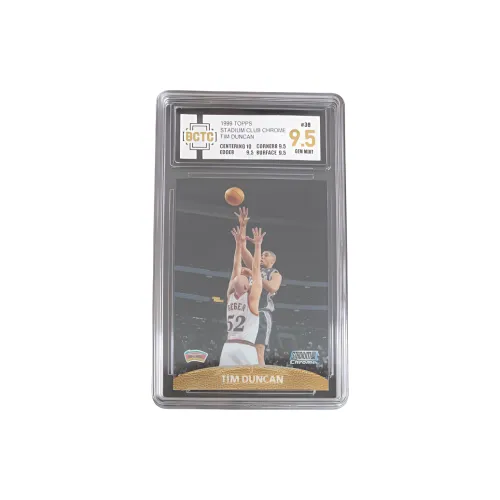 Topps 1998 1999 T122 Tim Duncan Spurs Grading BCTC 9.5 Star Card Product Pass Graded Cards 1 Pc