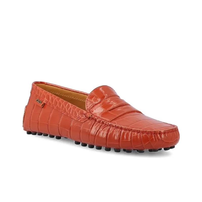 TOD'S Gommino Embossed Slip On Loafers Women's-3