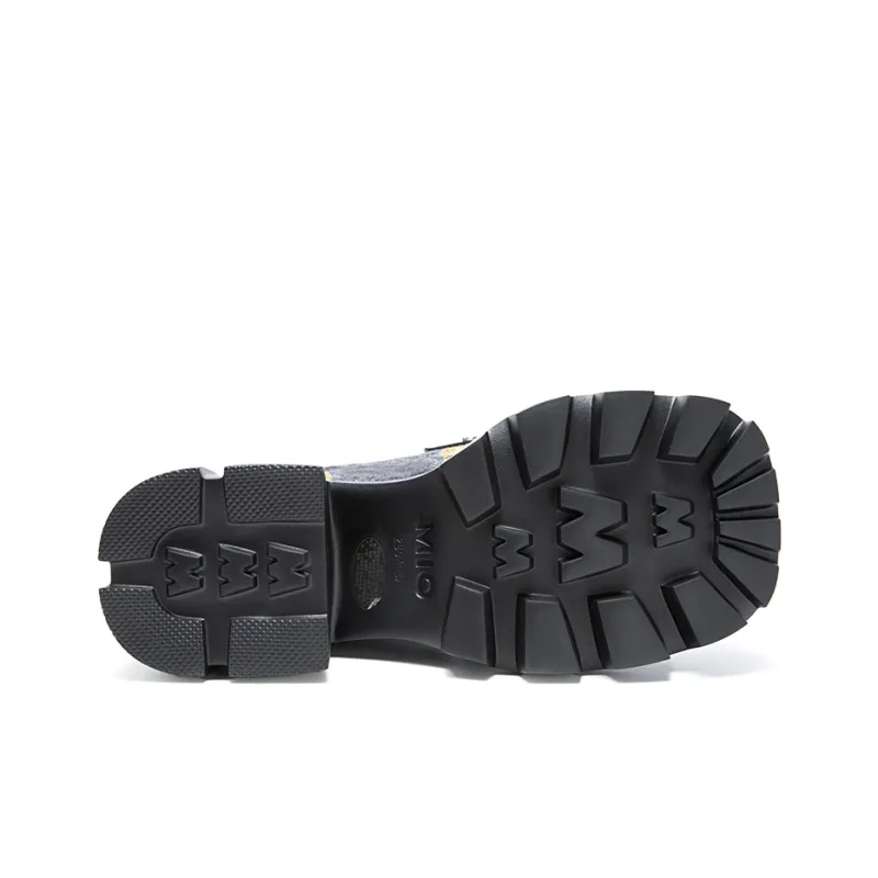 MIO Loafers Women's Black | Gray/Black Gold-10
