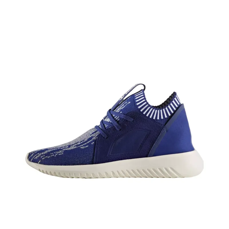 Adidas Originals Tubular Defiant Anti Slip Wear Resistant Low Top Casual Shoes Women's Blue Silver-0