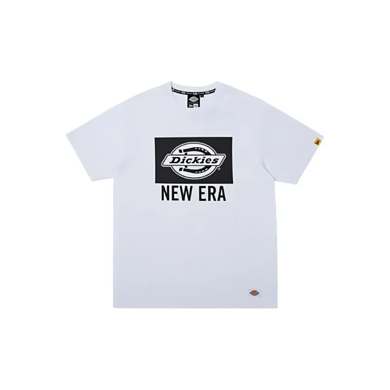 New Era x Dickies Drop Shoulder Sleeve T Shirt Unisex White-0