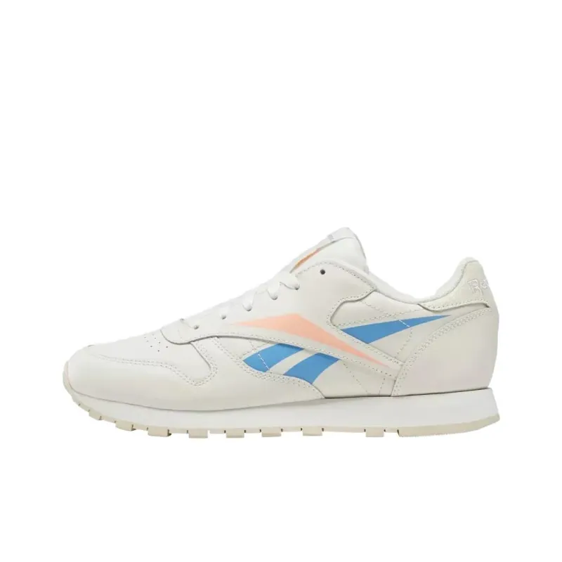 Reebok Classic Leather Sports Casual Shoes 'White Blue' Women's-0