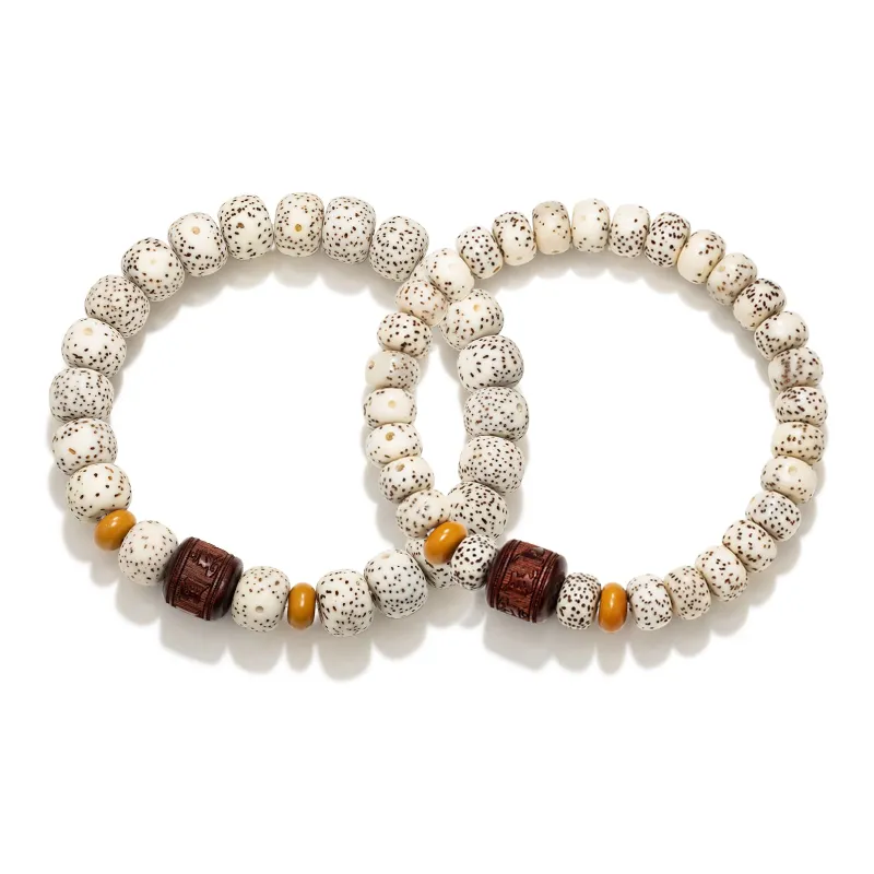 There Is You In The Long World Star Moon Bodhi Seeds Bracelets Unisex-6