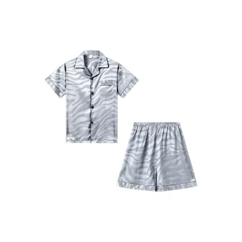 Sleep Pajama Set Students Dormitory Home Fashionably Versatile Outerwear-Ready Men's Smoke Gray