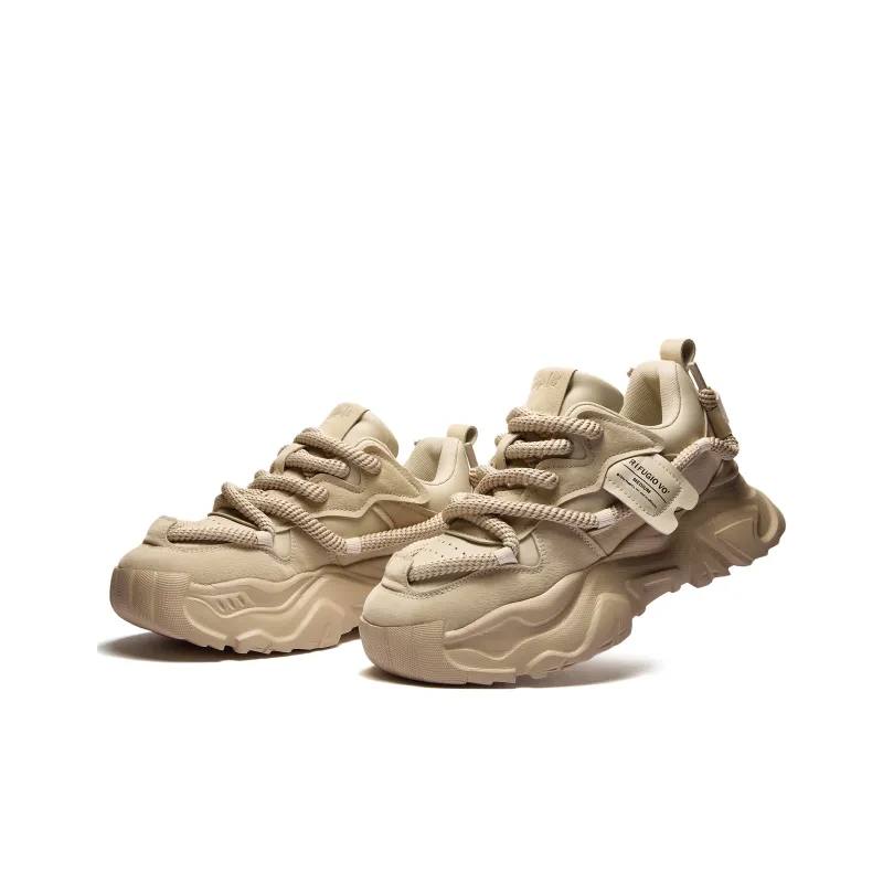 RIFUGIO VO' Shock Absorbers With Slip Resistant And Abrasion Resistant Properties Low Top Chunky Sneakers Unisex-26