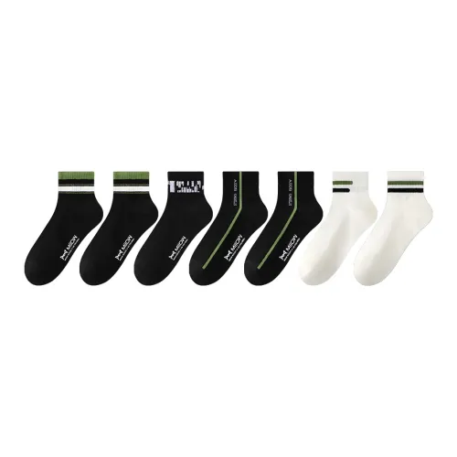 MIIOW Mid-Calf Socks Men's 7 Pack