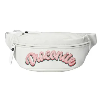DRACONITE PU Shoulder Bag Crossbody Bag Fanny Pack Sling Bag Regular Unisex Cream White