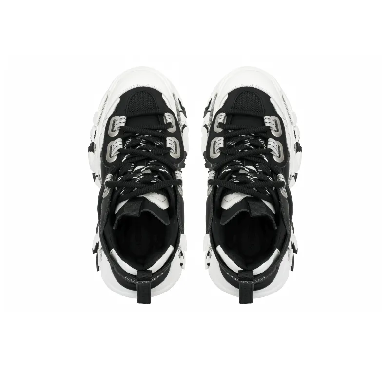 NUTTINESS Ruins Collection Abrasion Resistant Breathable Height Increasing Low Top Chunky Sneakers Unisex-4