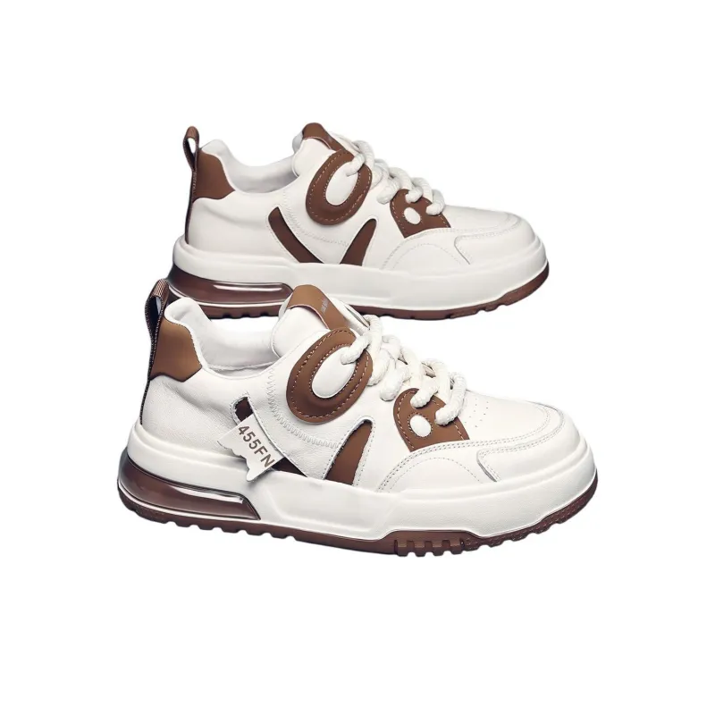 JANE HARLOW Low-Top Skateboard Shoes Men's White Apricot-2