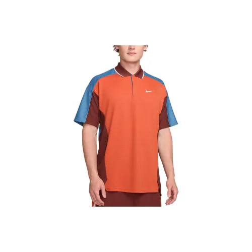 Nike Dri-Fit Polo Shirts Men Vintage Coral/Aegean Storm/Black Stallion/White