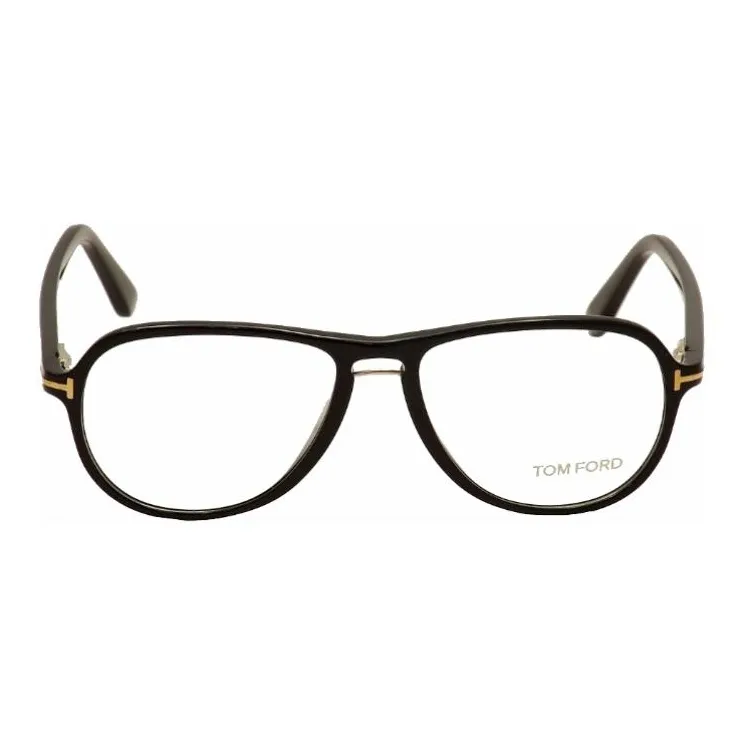 TOM FORD Acetate Aviator Eyeglass Frames Men's Black-1