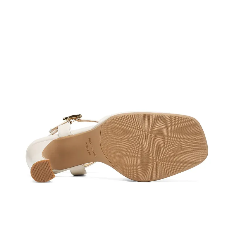 BOSSSUNWEN One Strap Sandals 8.5cm Women's-4