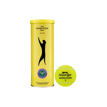 Slazenger WIMBLEDON Tennis Balls Felt High Purity Wool, Polyester, Cotton Match Ball Amusement Yellow