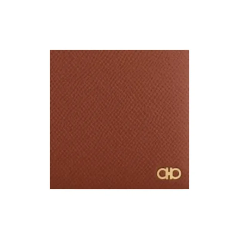 FERRAGAMO Calfskin Wallet Mini Men's Brown-4