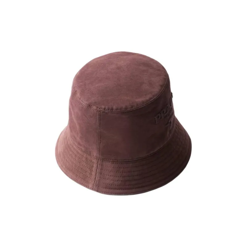 PRADA Logo Embroidered Bucket Hat-1