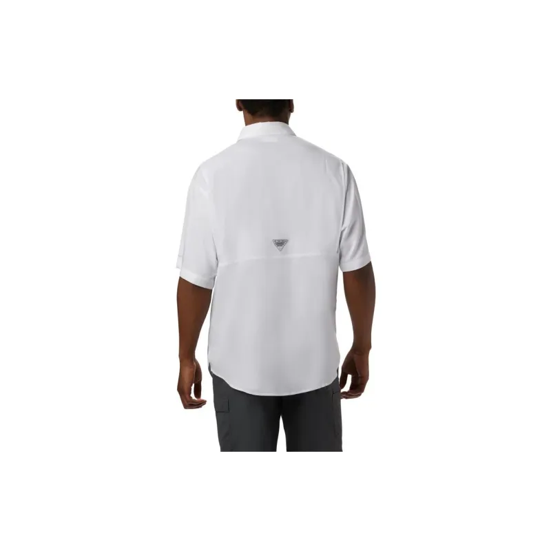 Columbia Collegiate PFG Collegiate PFG Tamiami™ Shirt Men's White-1