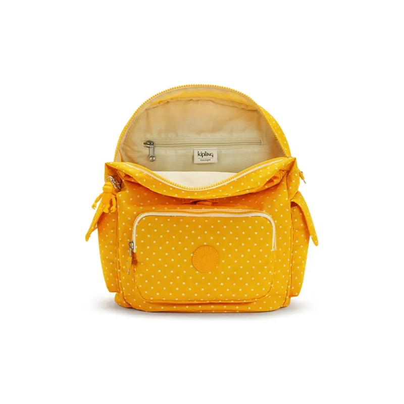 Kipling Polyamide Backpack Medium Size Unisex Yellow-3