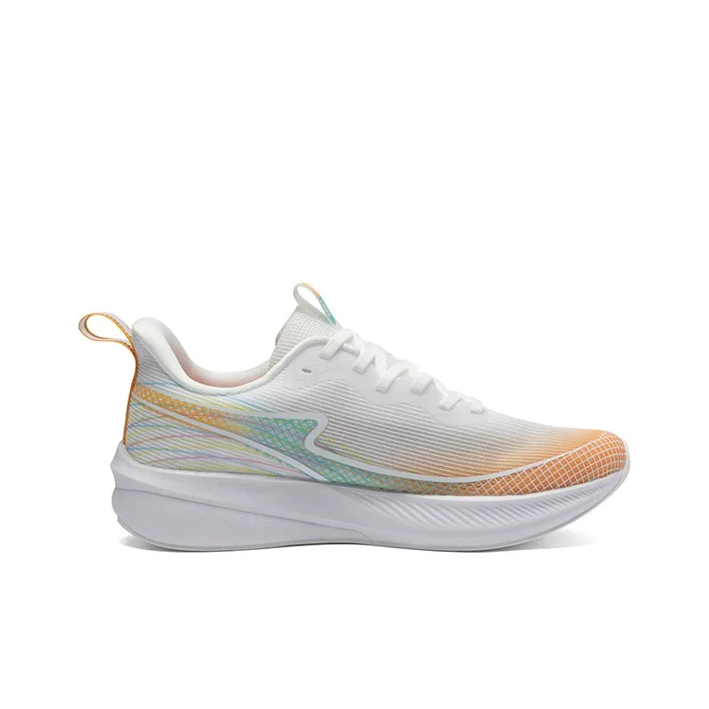 LPMX Cushioning Lightweight Slip Resistant Low Top Carbon Plate Running Shoes Unisex Beige Bright Nectarine-1