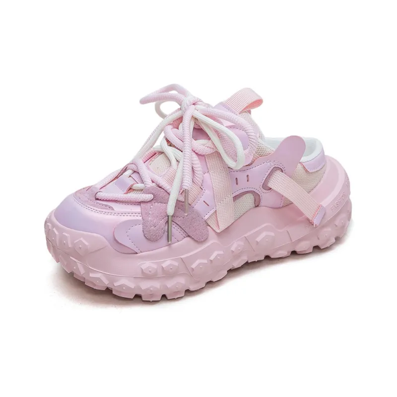 Jay Wear Resistant Breathable Height Increasing Low Top Chunky Sneakers Women's-1