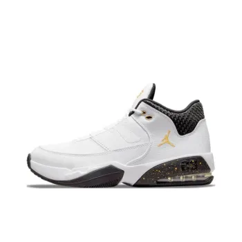 JORDAN Max Aura 3 Mid Top White/Black/Gold